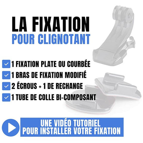 Kit Fixation Arrière<br>Clignotant Laser Premium